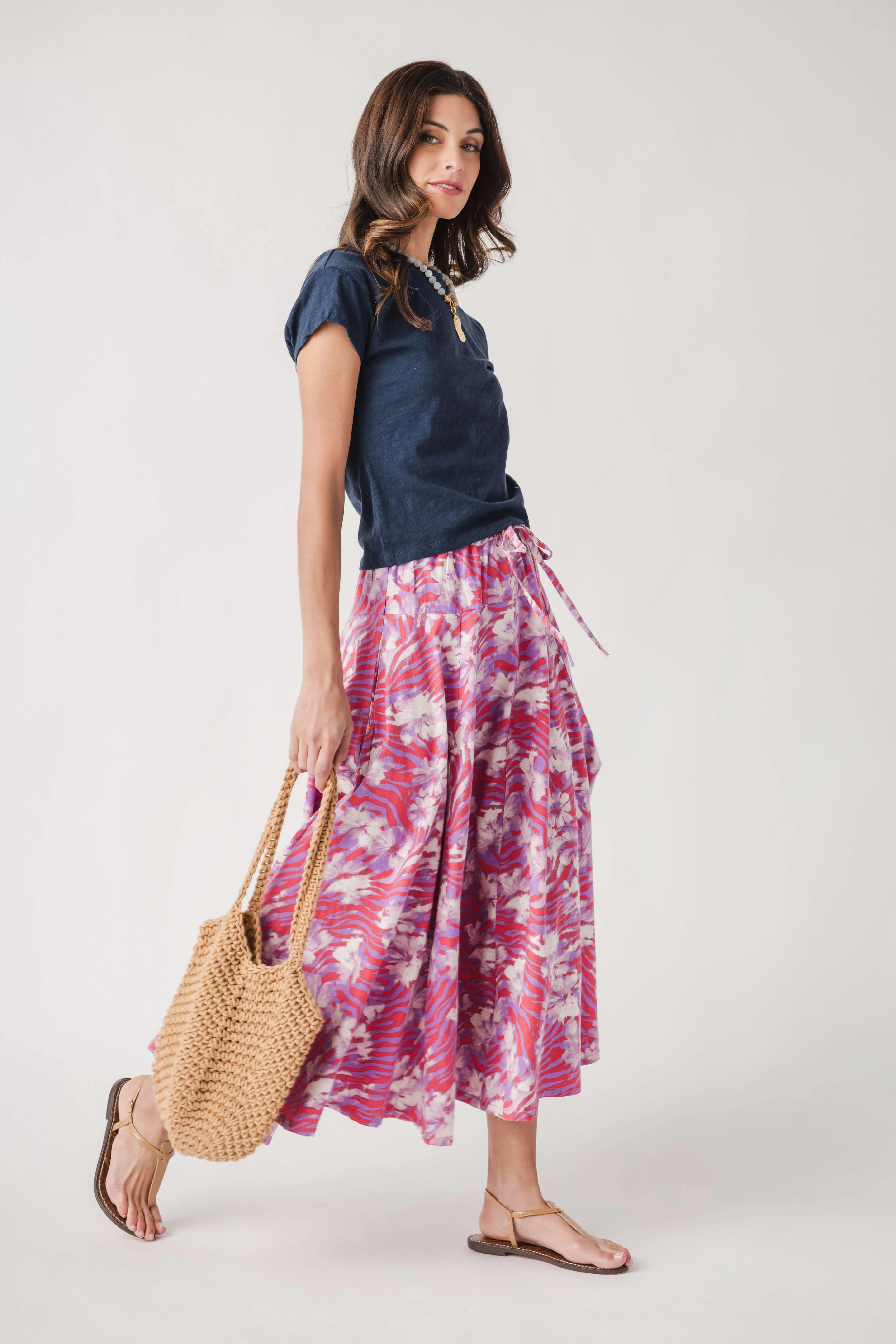 Free People Zephyr Bustle Convertible Printed Skirt | Social Threads