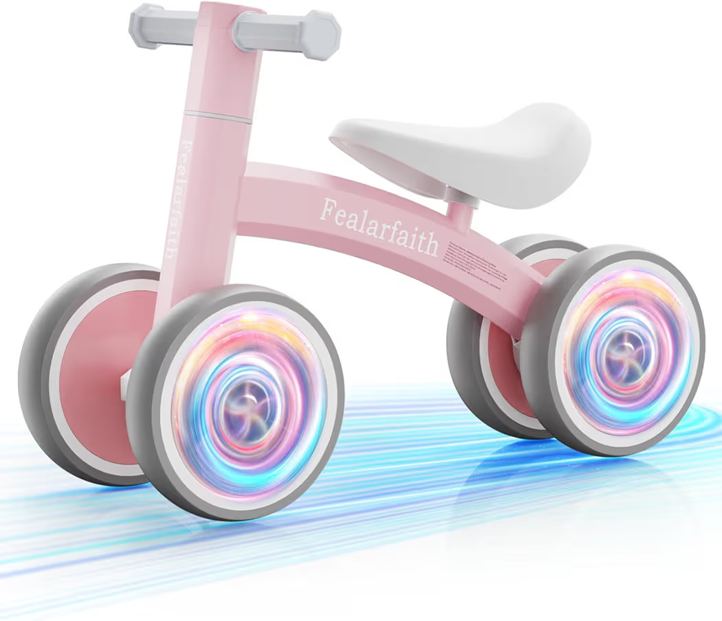 Baby Balance Bike for 1 Year Old Boys Girls, Toddler First Bike with 4 Colorful Lighting Wheels |... | Amazon (US)