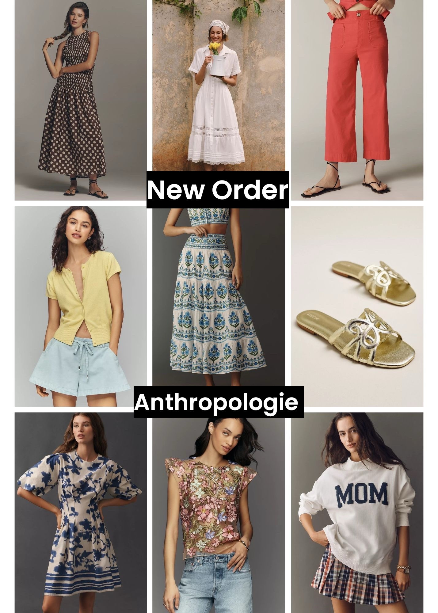  @Anthropologie 
New order! Can’t wait to try these items for you! 