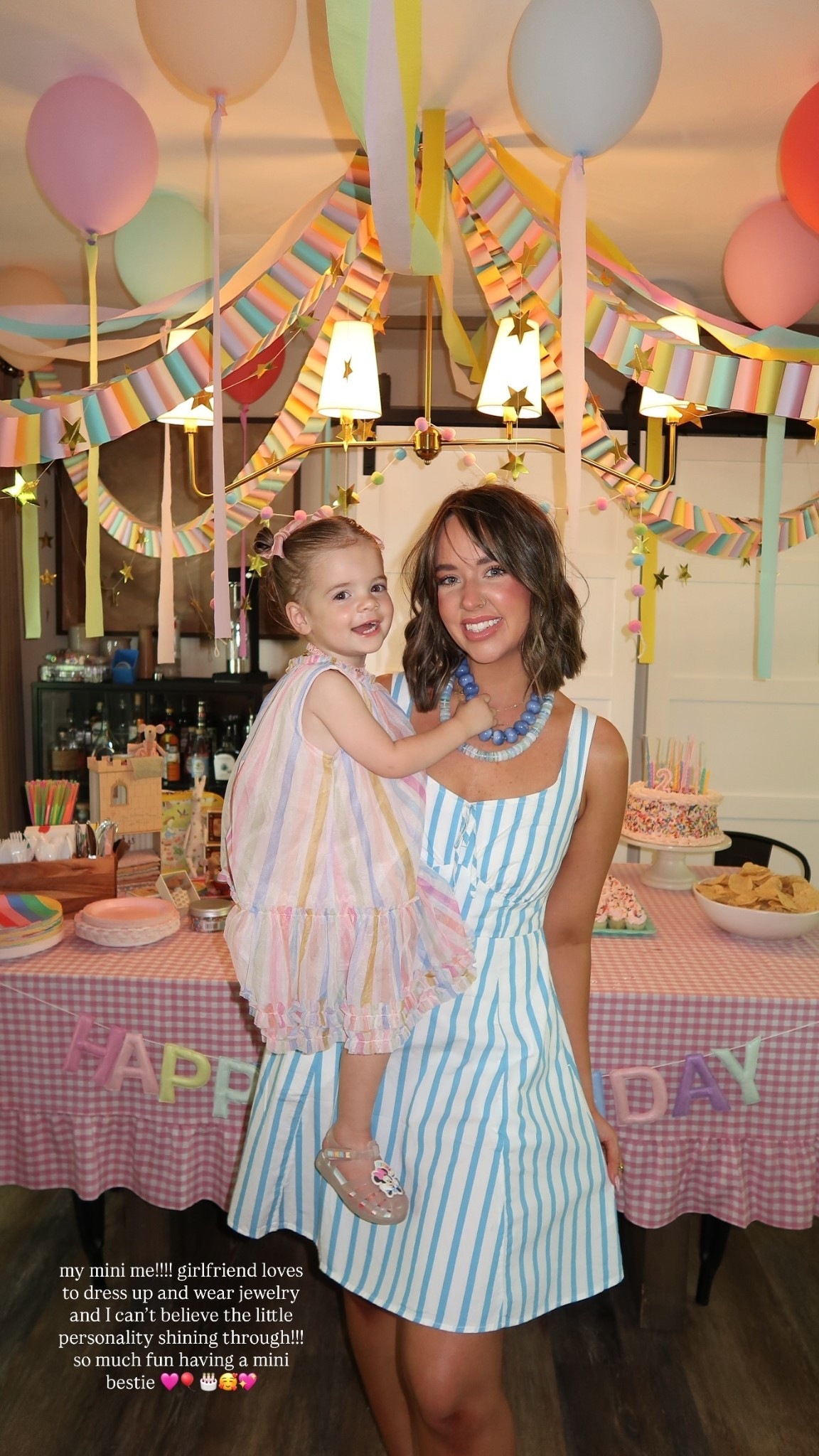 my mini me!!!! girlfriend loves to dress up and wear jewelry and I can’t believe the little personality shining through!!! so much fun having a mini bestie 🩷🎈🎂🥰💖