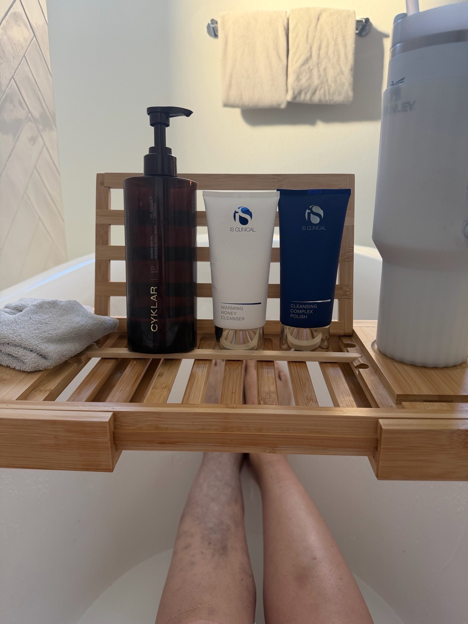 Nightly non-negotiables featuring the vericose veins from hell (don’t worry there will be treatment for that almost immediately postpartum that I’ll fill you in on!)

#LTKdayinmylife #LTKmomlife #LTKselfcare