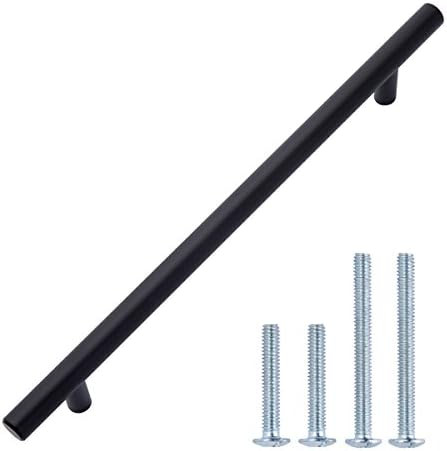 Amazon Basics Euro Bar Cabinet Handle (1/2-inch Diameter), 10-inch Length (7.5-inch Hole Center),... | Amazon (US)