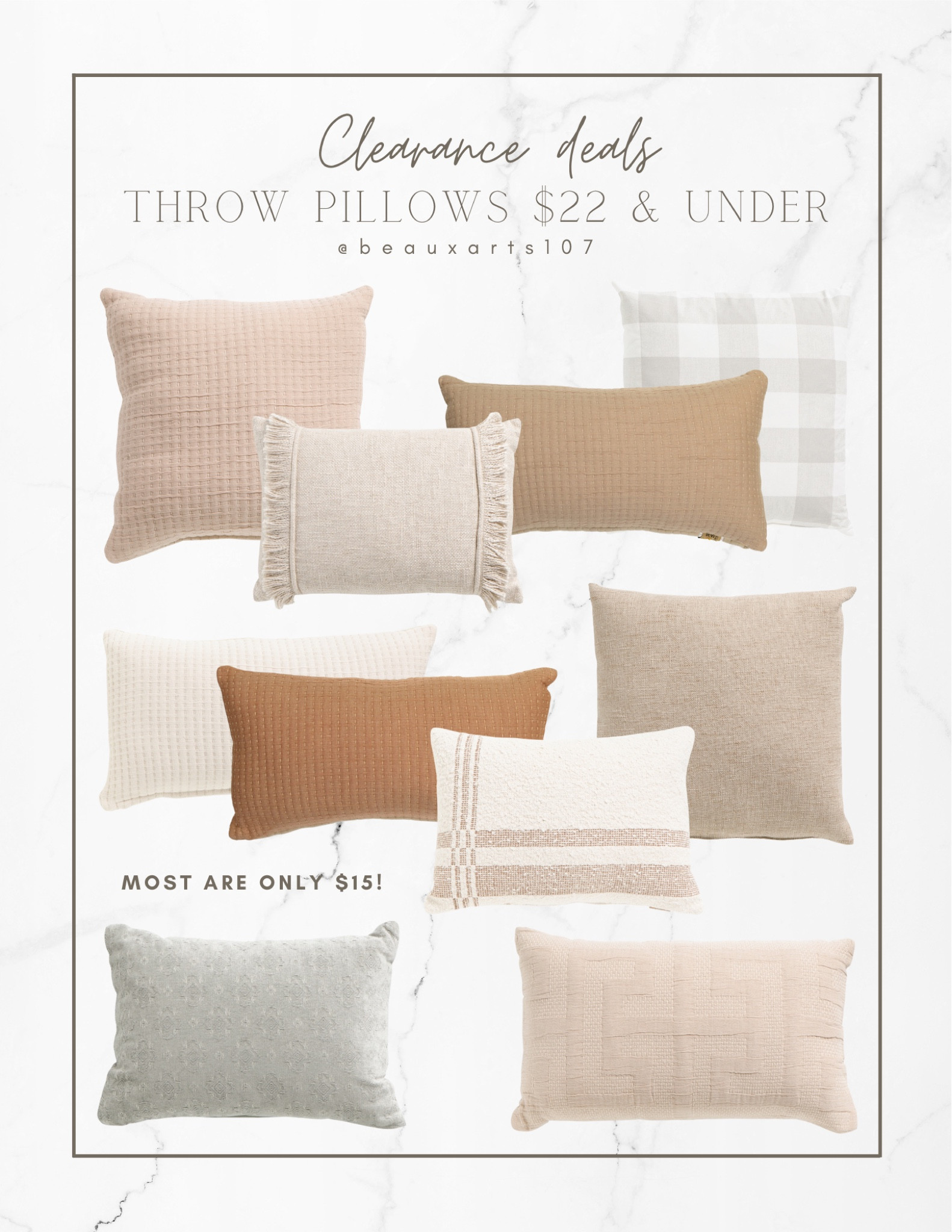 Shop these beautiful throw pillows for $22 and under!! 

#LTKstyletip #LTKfindsunder50 #LTKsalealert #LTKhome