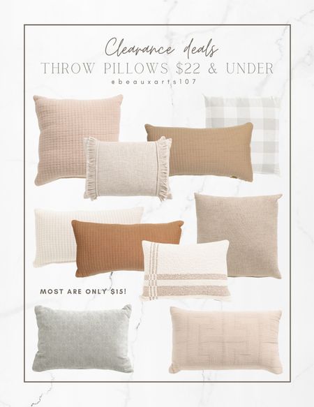 Shop these beautiful throw pillows for $22 and under!! 

#LTKstyletip #LTKfindsunder50 #LTKsalealert #LTKhome