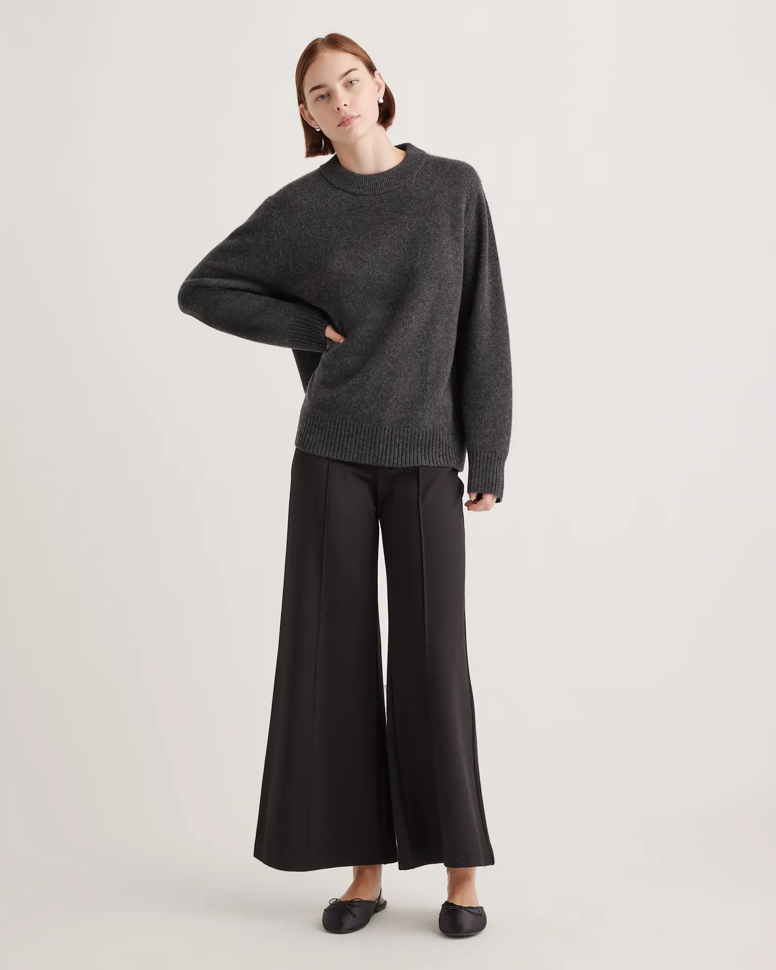 Mongolian Cashmere Oversized Crewneck Sweater | Quince