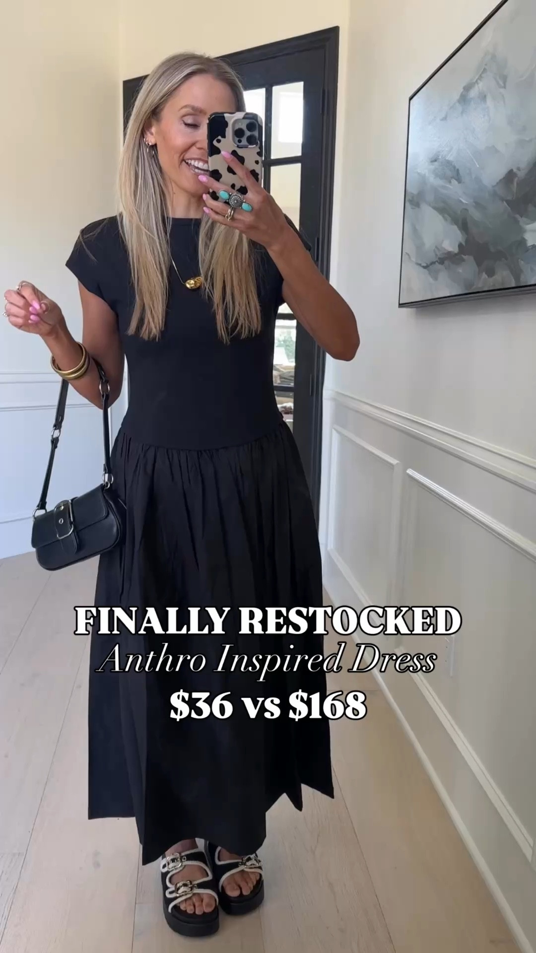 FINALLY RESTOCKED the Anthro lookaliek dress for $36 vs $168 👀🖤🤭💃 

Wearing size s / my tts 

#LTKootd #LTKmomlife #LTKWorkwear