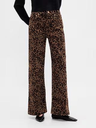 High Rise Stride Corduroy Wide-Leg Pants | Gap (US)
