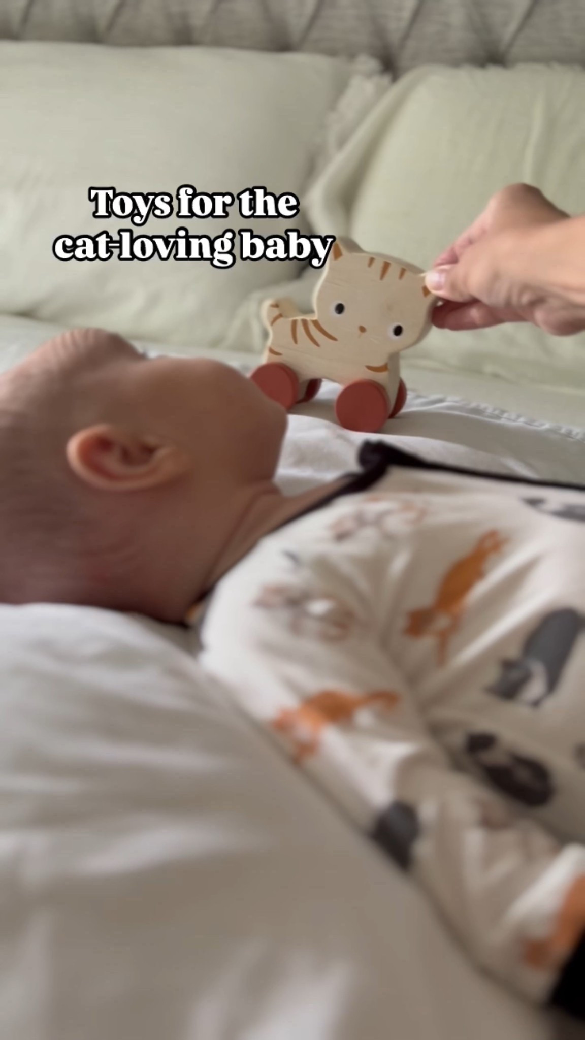 Toys (and an outfit!) for a cat-loving baby 🐱 