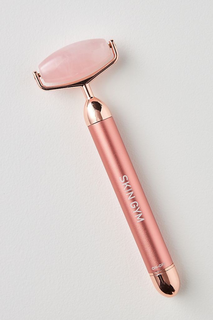 Skin Gym Rose Quartz Vibrating Beauty Roller | Anthropologie (US)