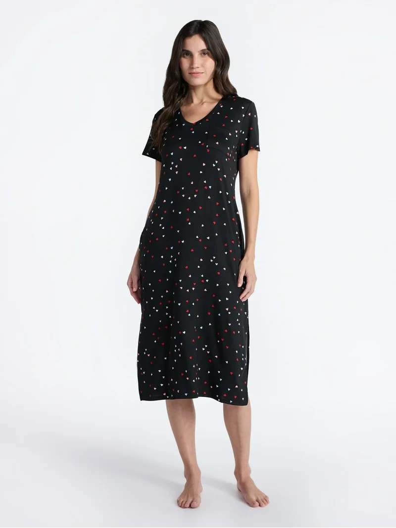 Way to Celebrate Women's Midi Chemise, Sizes S to 3X | Walmart (US)