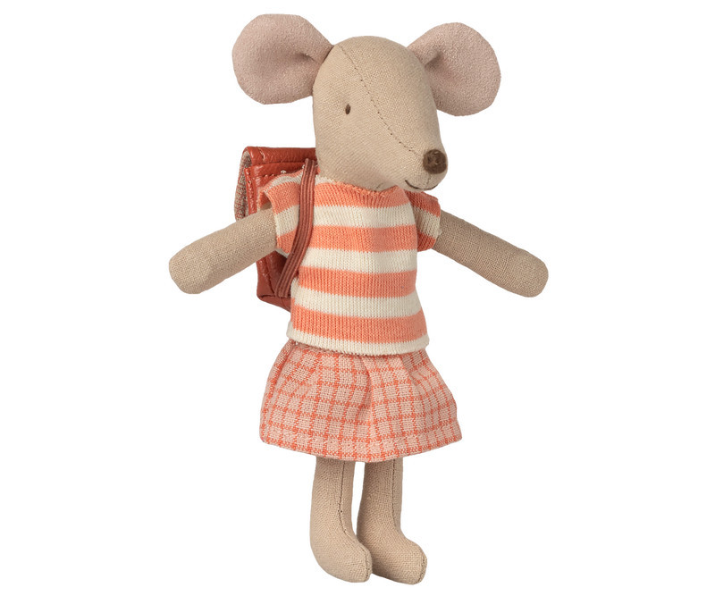 Maileg | Tricycle mouse, Big sister - Coral - Multi / One Size | Janie and Jack