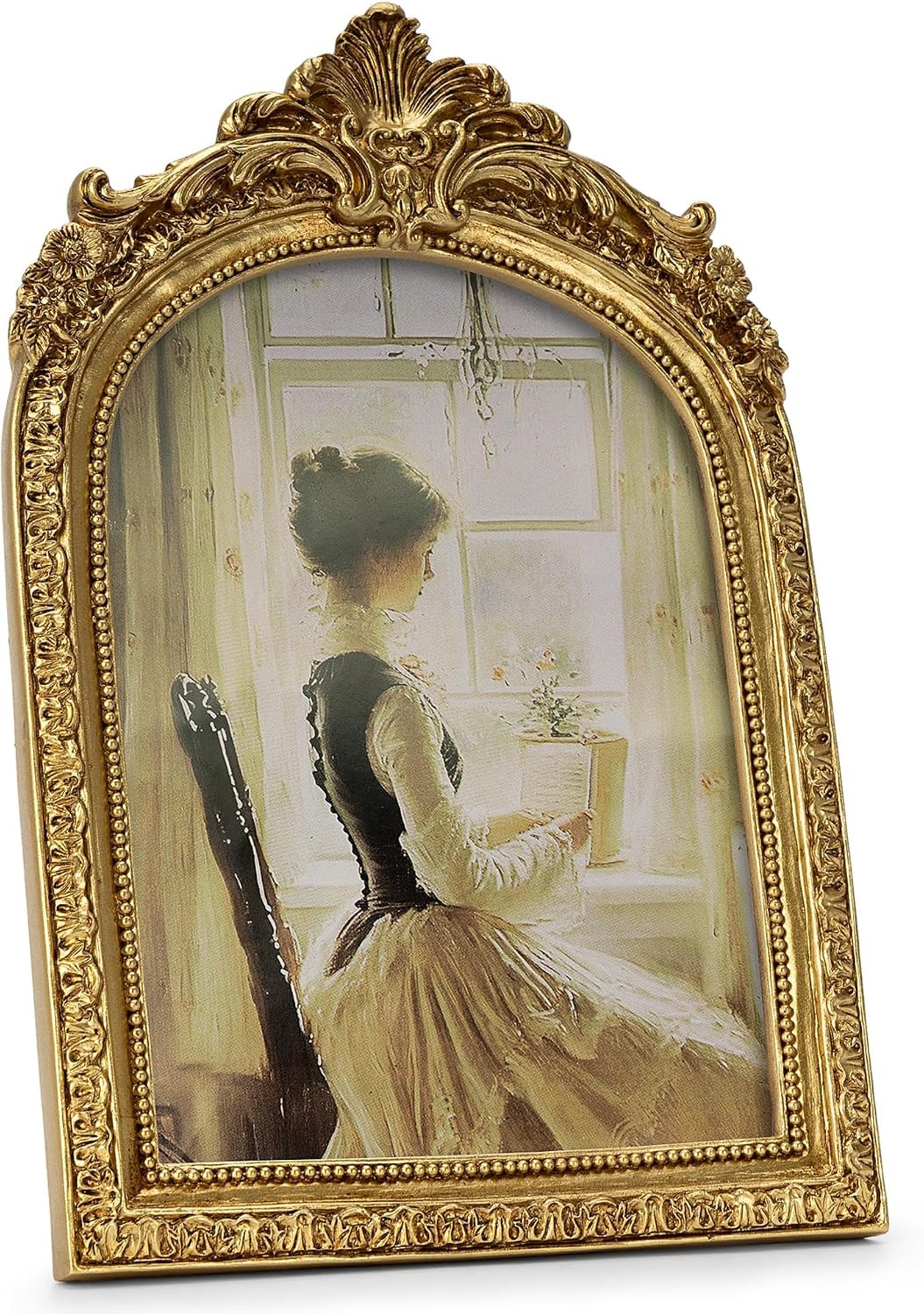Vintage Picture Frame, Gold Vintage Arched Frame, Gold, 5x7 Inch | Amazon (US)