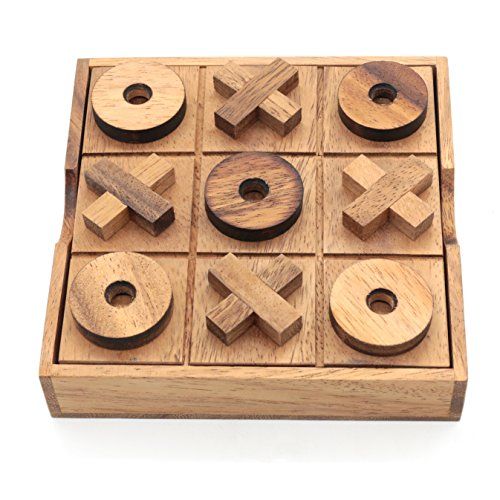 Tic Tac Toe Wood Coffee Tables Family Games To Play And A Classic Game Home Decor For Living Room... | Walmart (US)