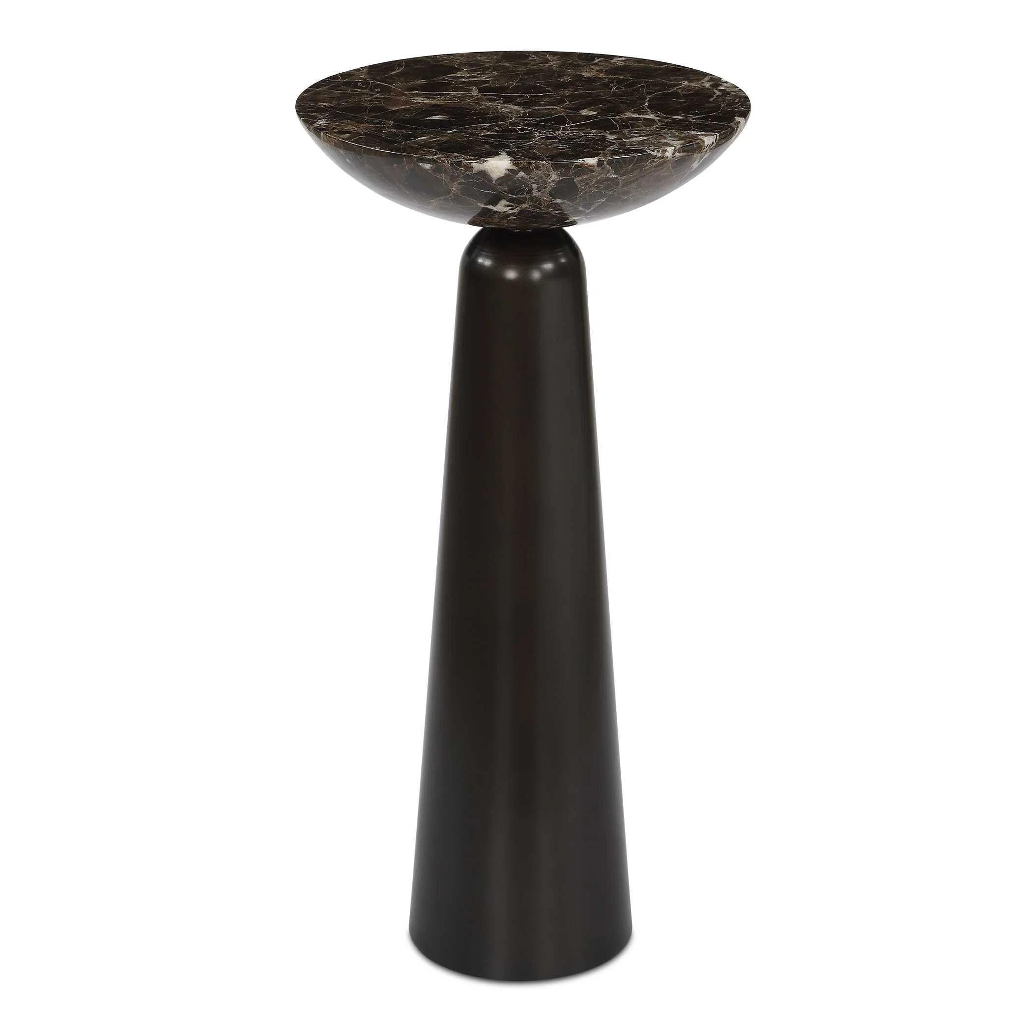 Uttermost Hastings Brown Marble Accent Table | Wayfair North America