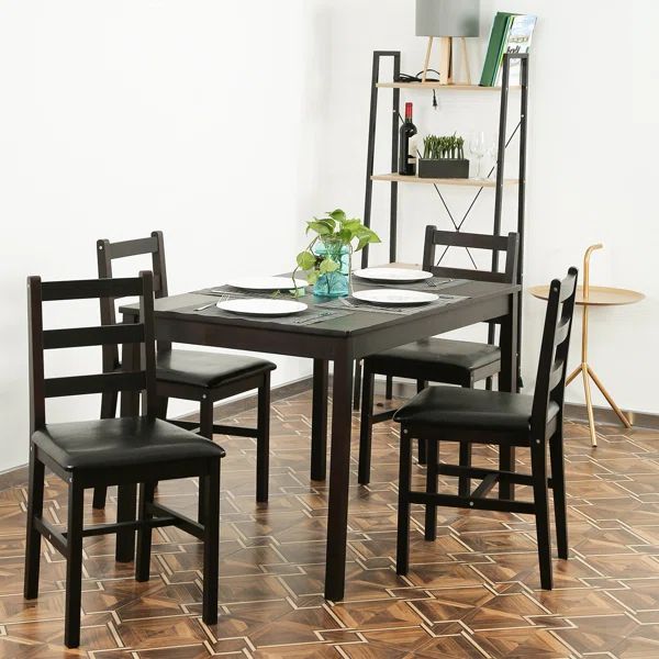 Texel 4 - Person Beech Solid Wood Dining Set | Wayfair North America