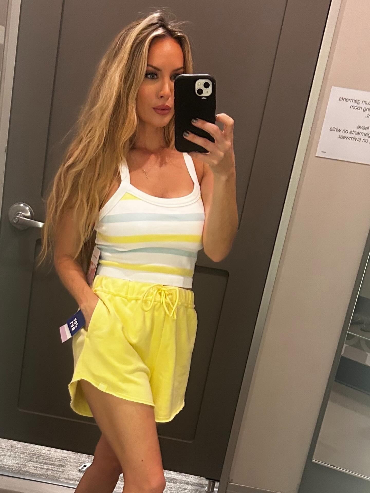 French terry shorts- great as a beach day short also. Loving all the blues and yellows for spring/summer/ this tank is so flattering 

#LTKgrwm #LTKstorytime #LTKSeasonal