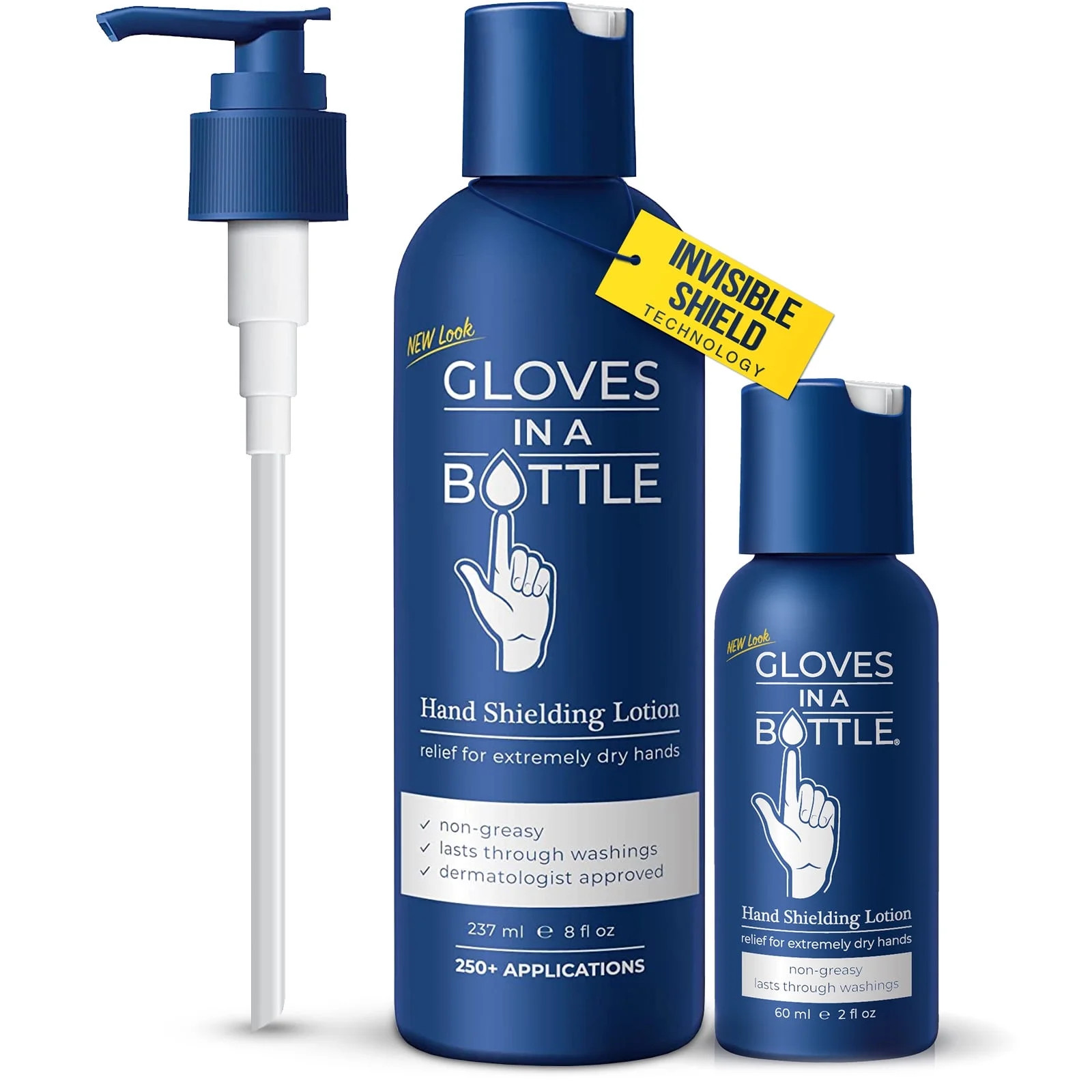 Gloves In A Bottle Shielding Lotion (One- 2 fl oz-60 ml & One - 8 fl oz-240 ml) With Pump Great f... | Walmart (US)