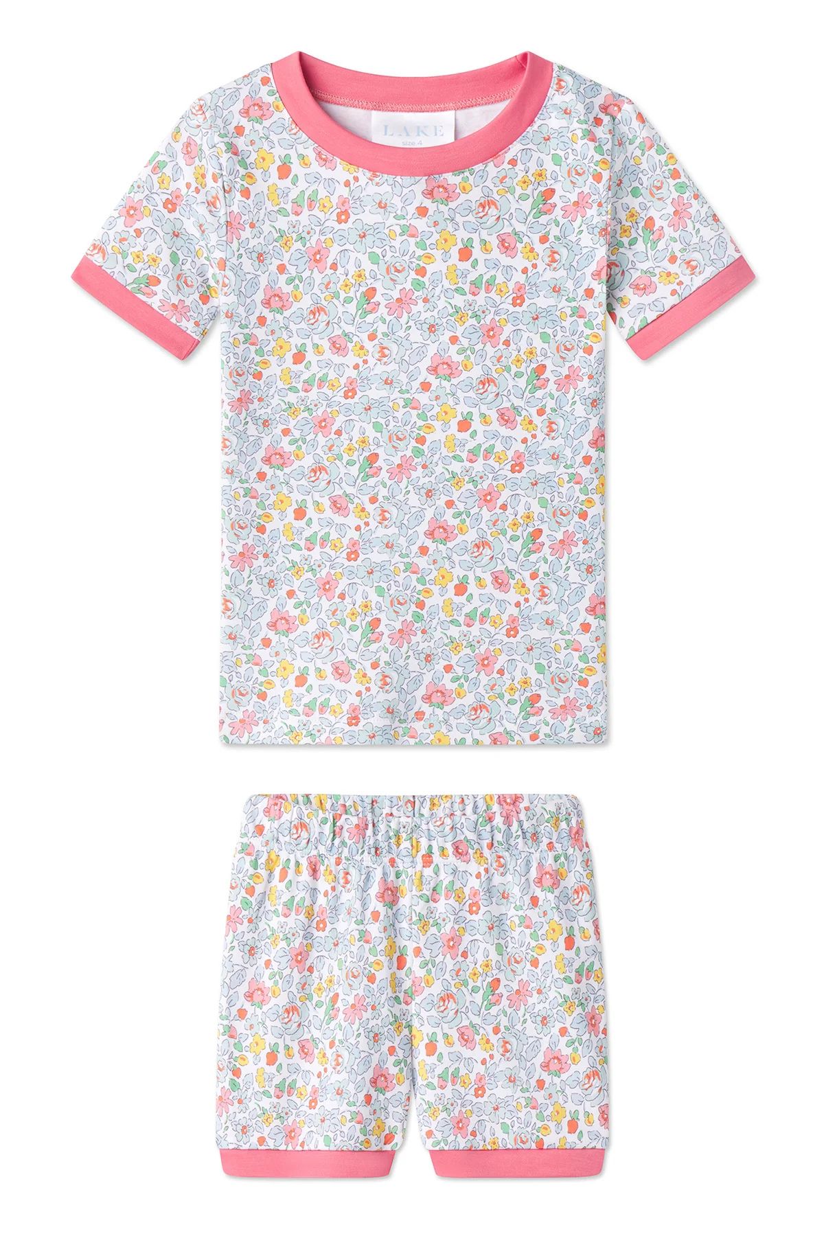 Kids Shorts Set in Elizabeth Floral | Lake Pajamas