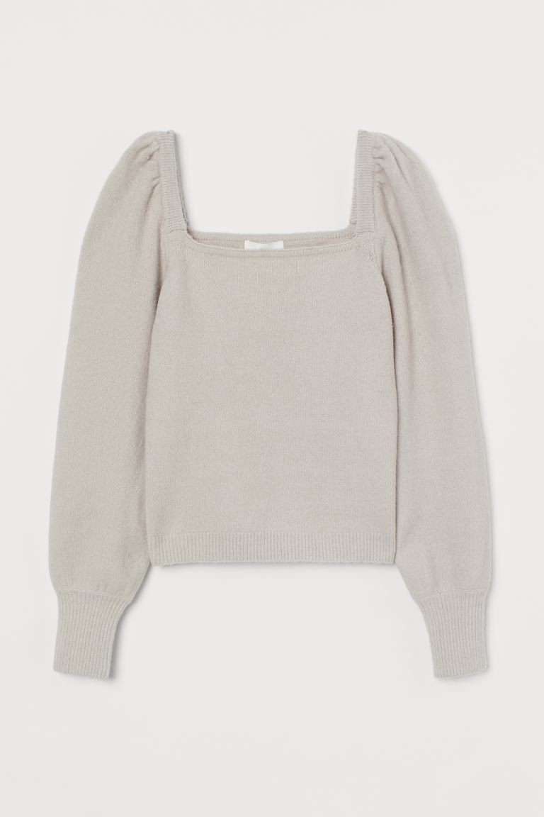 Puff-sleeved Sweater | H&M (US + CA)