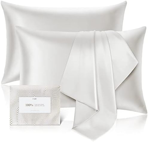 100% Pure Mulberry Silk Pillowcase for Hair & Skin - 22 Momme 6A High-Grade Fibers - Anti-Aging, ... | Amazon (US)