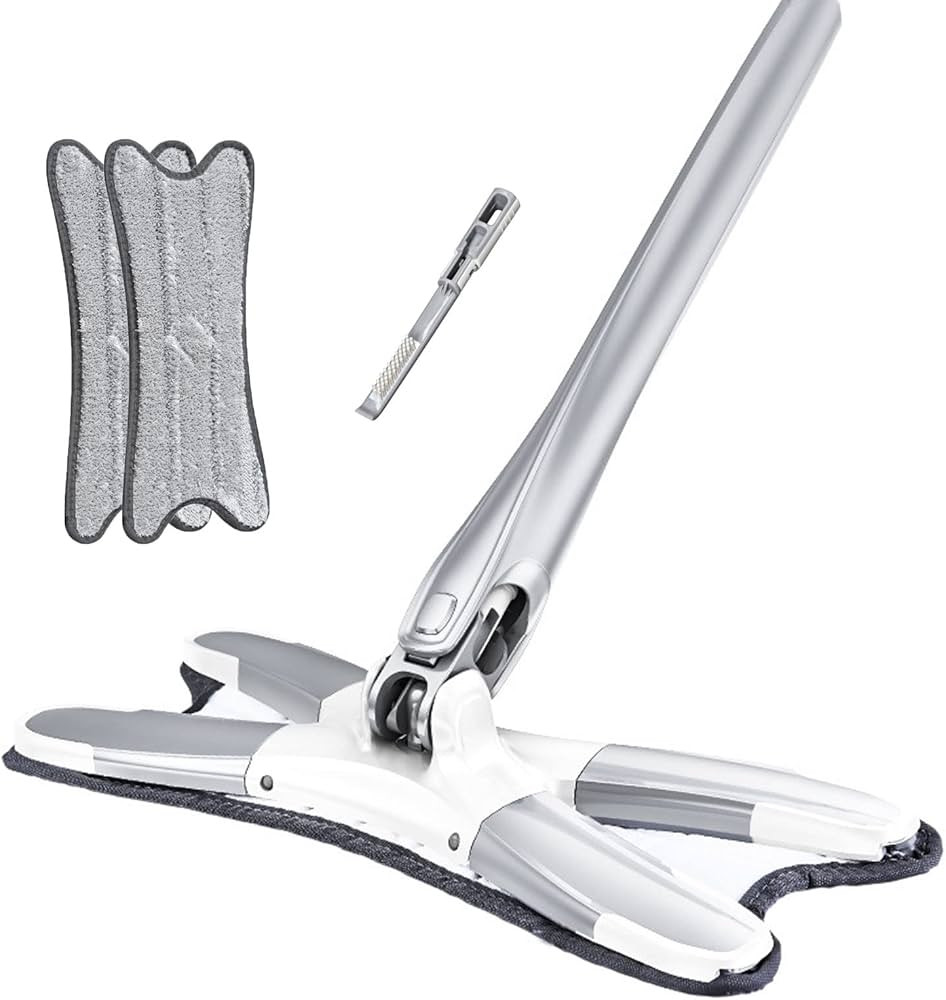 Microfiber Mop for Floor Cleaning, Dust Mop with Self Wringing, Ceramic Floor, Wood Floor Cleaner... | Amazon (US)