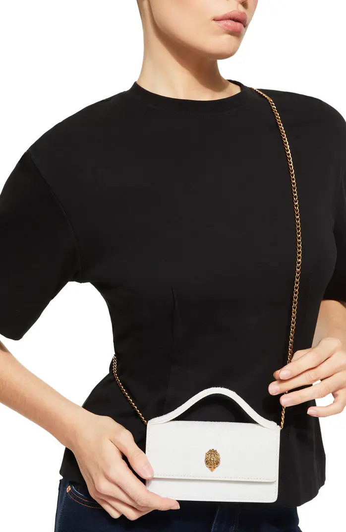 Kurt Geiger London Extra Small Bond Genuine Calf Hair & Leather Top Handle Bag | Nordstromrack | Nordstrom Rack