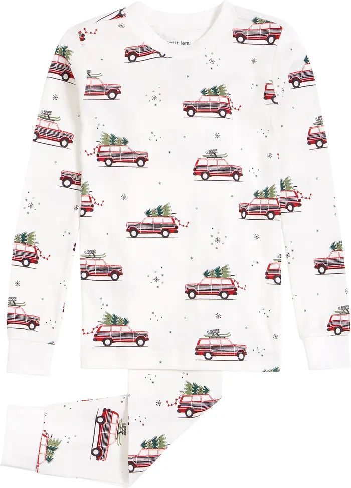 Petit Lem Festive Cars Two-Piece Pajamas | Nordstrom | Nordstrom