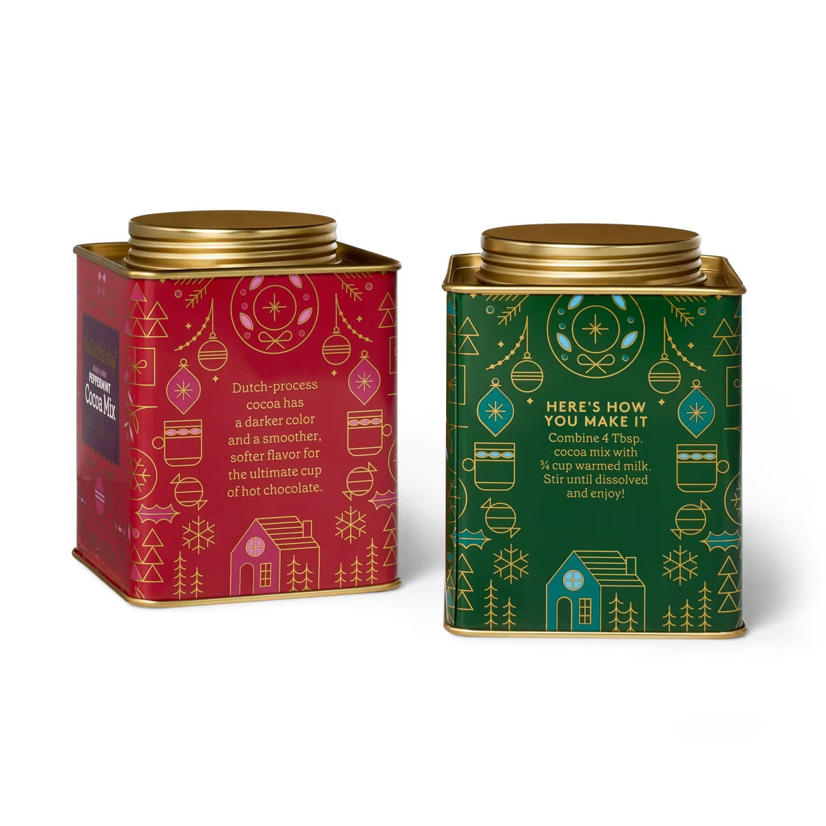 Peppermint and Christmas Marshmallow Hot Cocoa Gift Set - 12oz - Favorite Day™ | Target