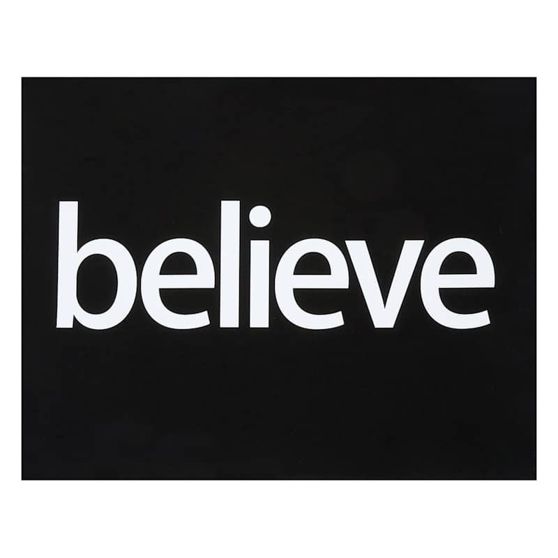 Believe Canvas Wall Sign, 14x11 | At Home