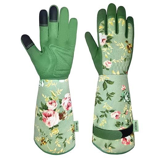 Gardening Gloves, Durable and Comfortable Women's Long Garden Gloves for Gardening Work and Yard ... | Amazon (US)
