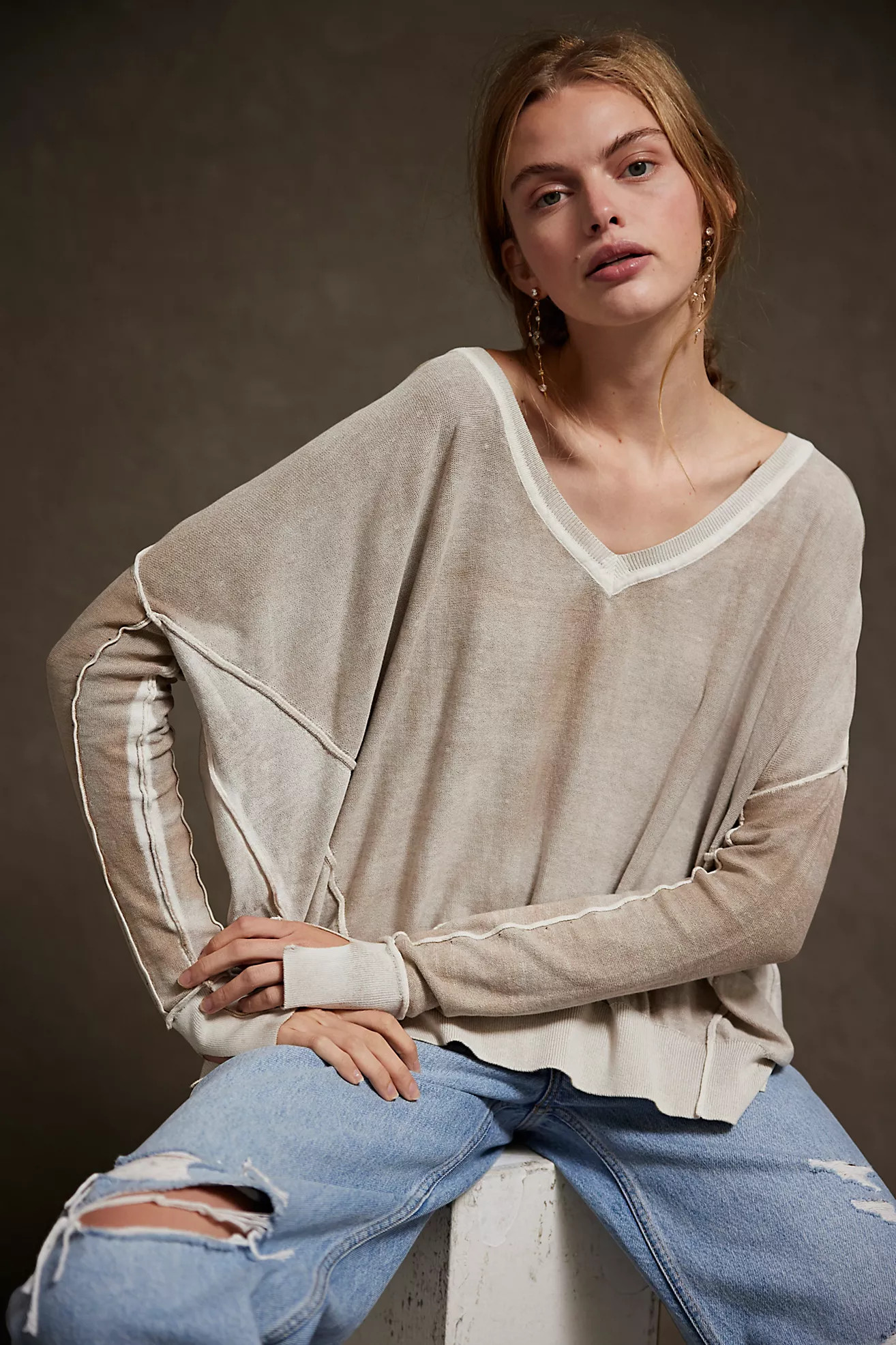 We The Free Gibson V-Neck Pullover | Free People (Global - UK&FR Excluded)