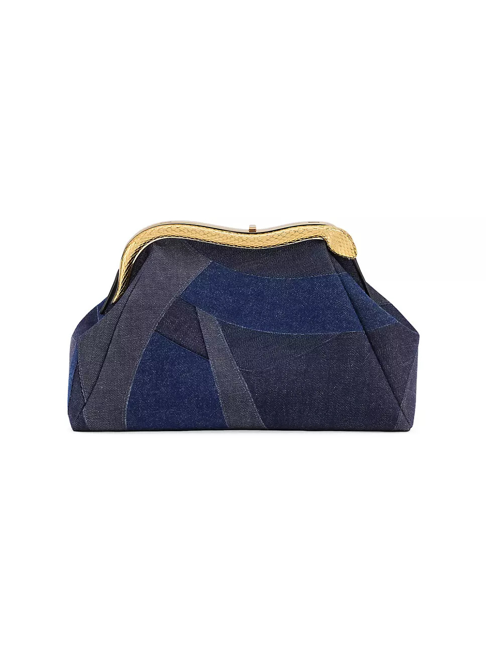 Serpenti Patchwork Denim Clutch | Saks Fifth Avenue