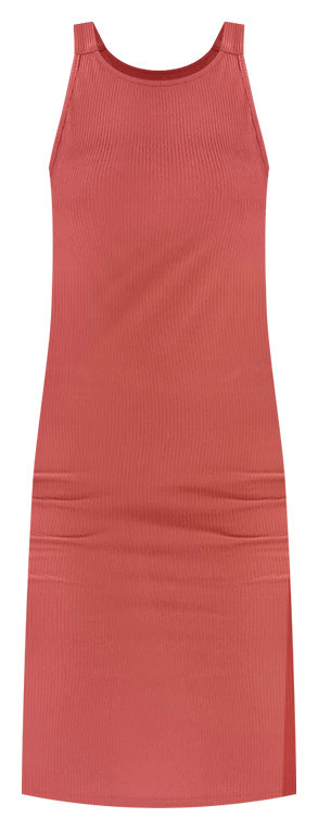 A Loving Endeavor Ribbed Midi Rust Tank Dress | Pink Lily
