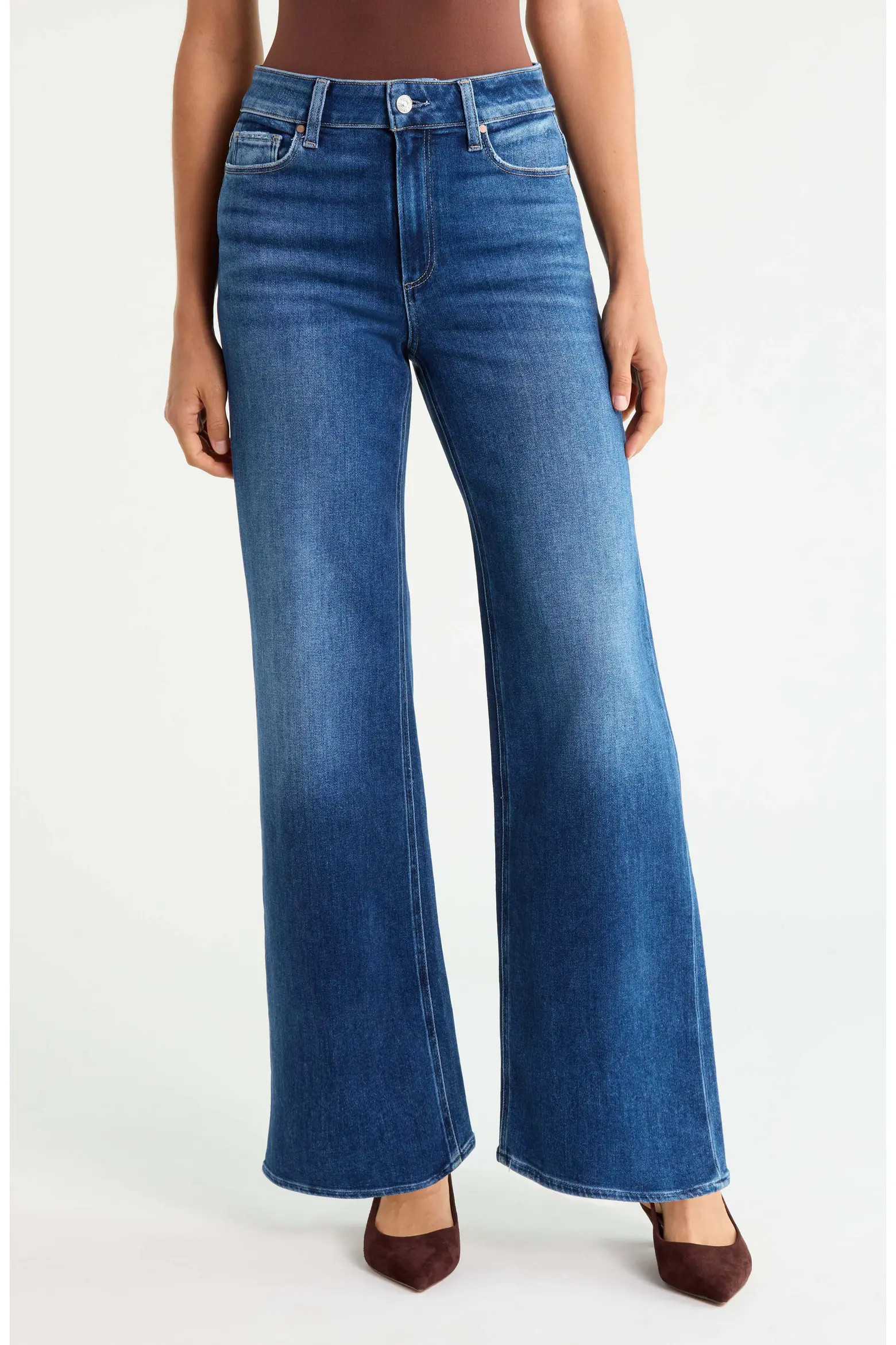 PAIGE Anessa High Waist Wide Leg Jeans (Women) | Nordstrom | Nordstrom