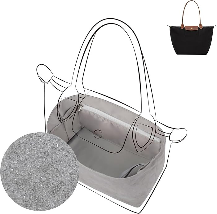 DGAZ Lightweight Purse Organizer Insert for Longchamp-Le Pliage Original Series Bag,silk and Dupo... | Amazon (US)