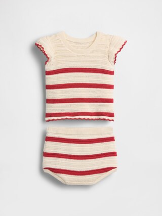Baby Crochet Stripe Outfit Set | Gap (US)
