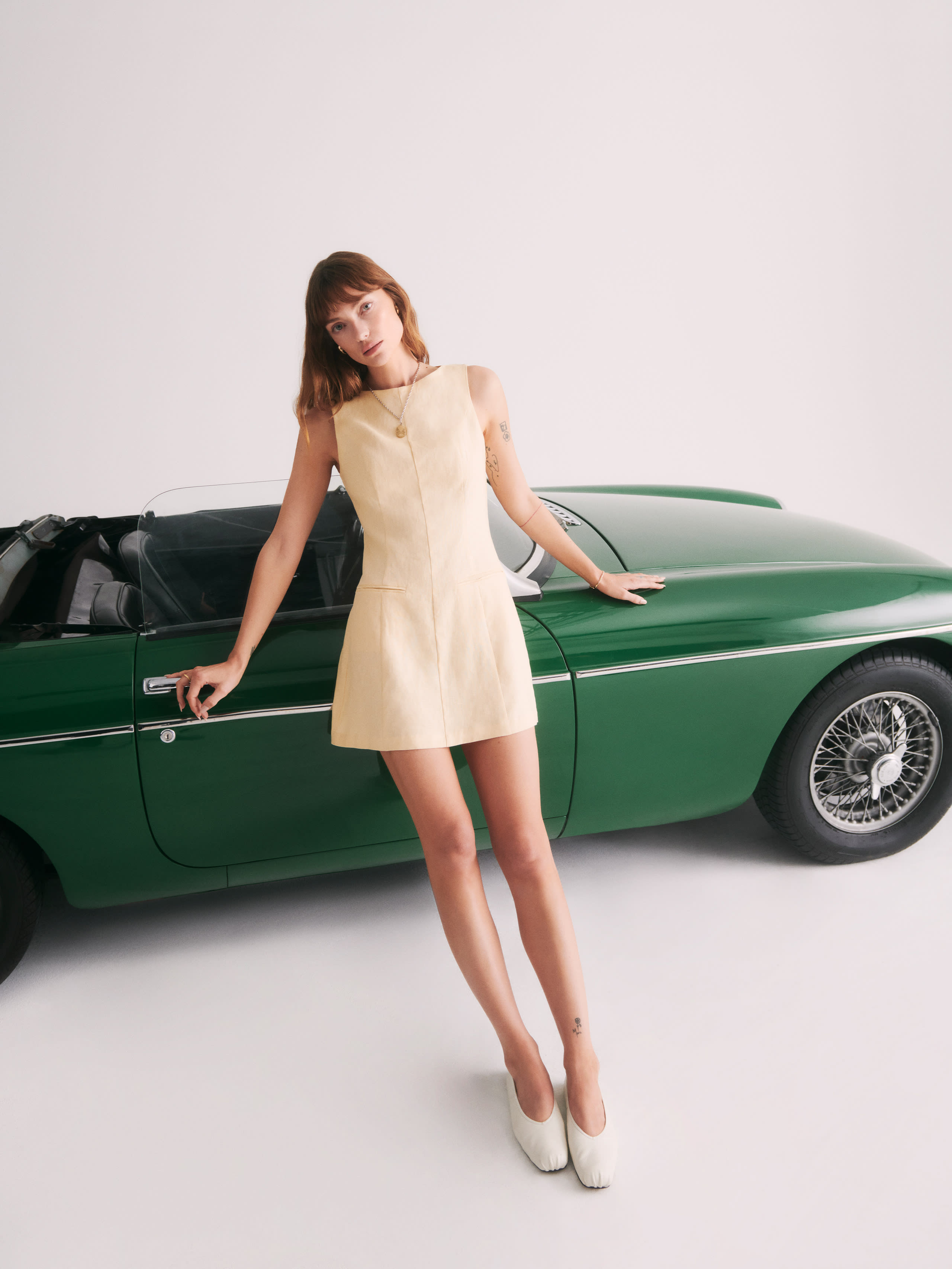 Citron Linen Dress | Reformation (Global)