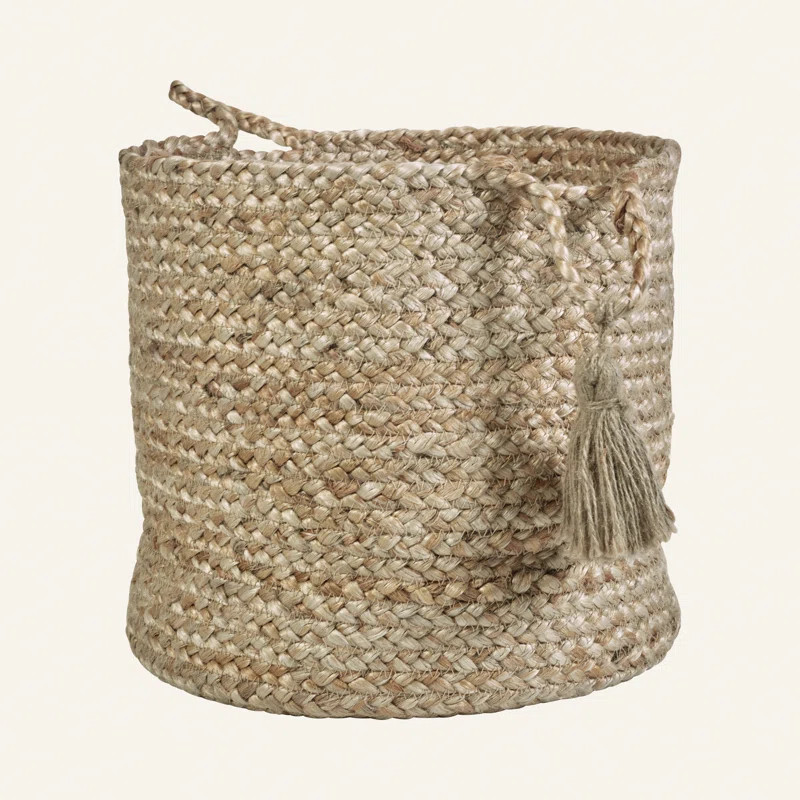 Kelly Clarkson Home Aarya Hand-Braided Solid Color Relaxed Natural Jute Basket & Reviews | Wayfai... | Wayfair North America