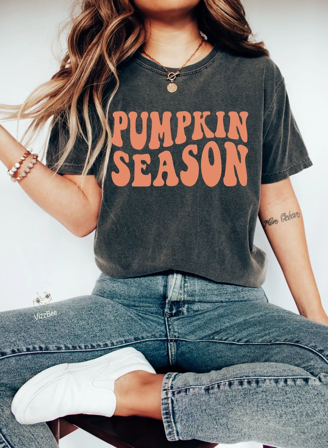 Fall Shirt for Women Retro Boho Comfort Colors Pumpkin Season - Etsy | Etsy (US)