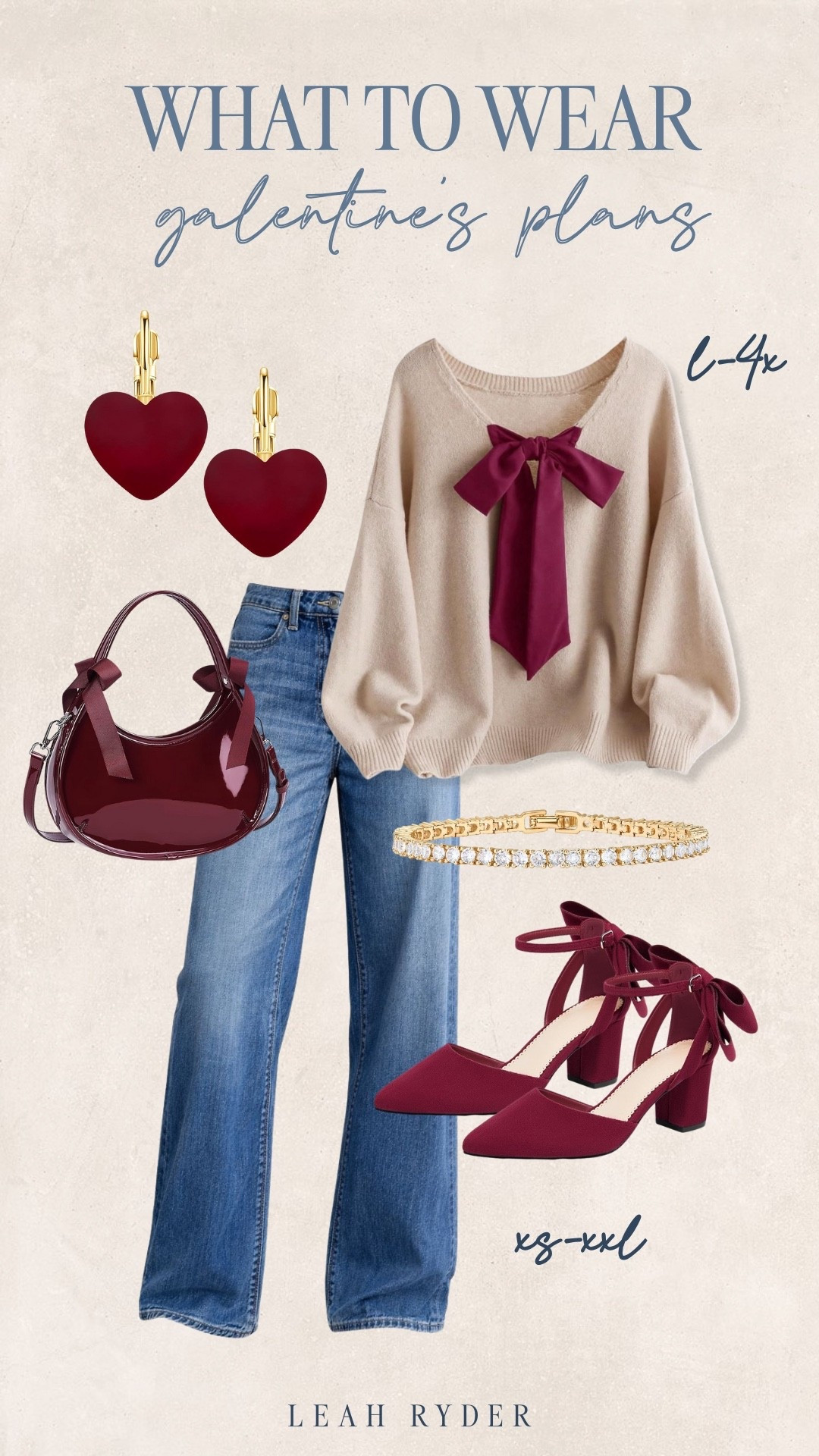 This Galentine’s outfit idea is perfect for brunch, drinks, or casual nights out with friends. The mix of cozy knits, denim, and statement accessories creates an easy but polished look. These pieces transition well from daytime plans to evening events. A versatile Galentine’s Day outfit option available in inclusive sizing.

#LTKValentine #LTKSeasonal #LTKPlusSize