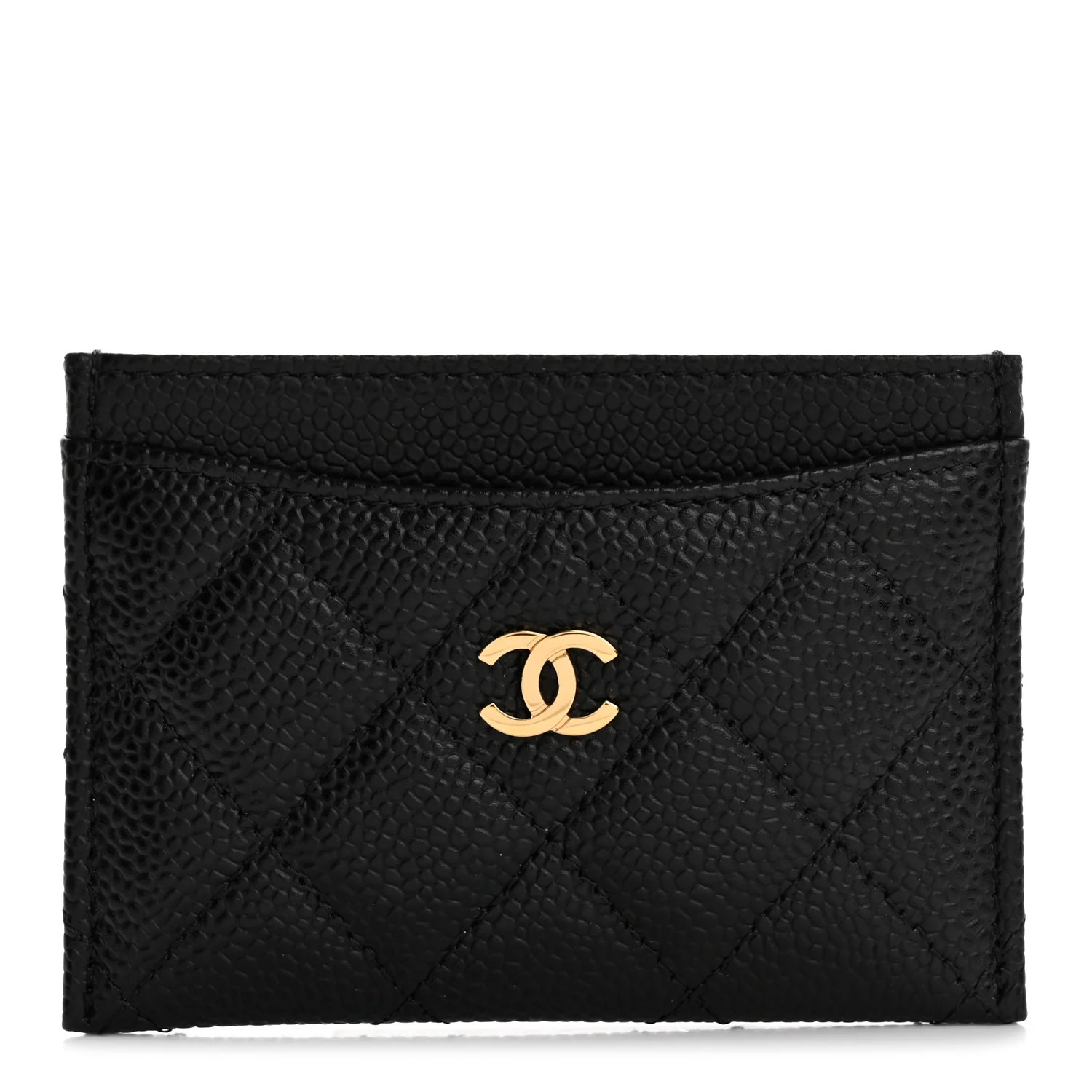 Chanel Caviar Quilted Card Holder Black 1741731 | FASHIONPHILE (US)