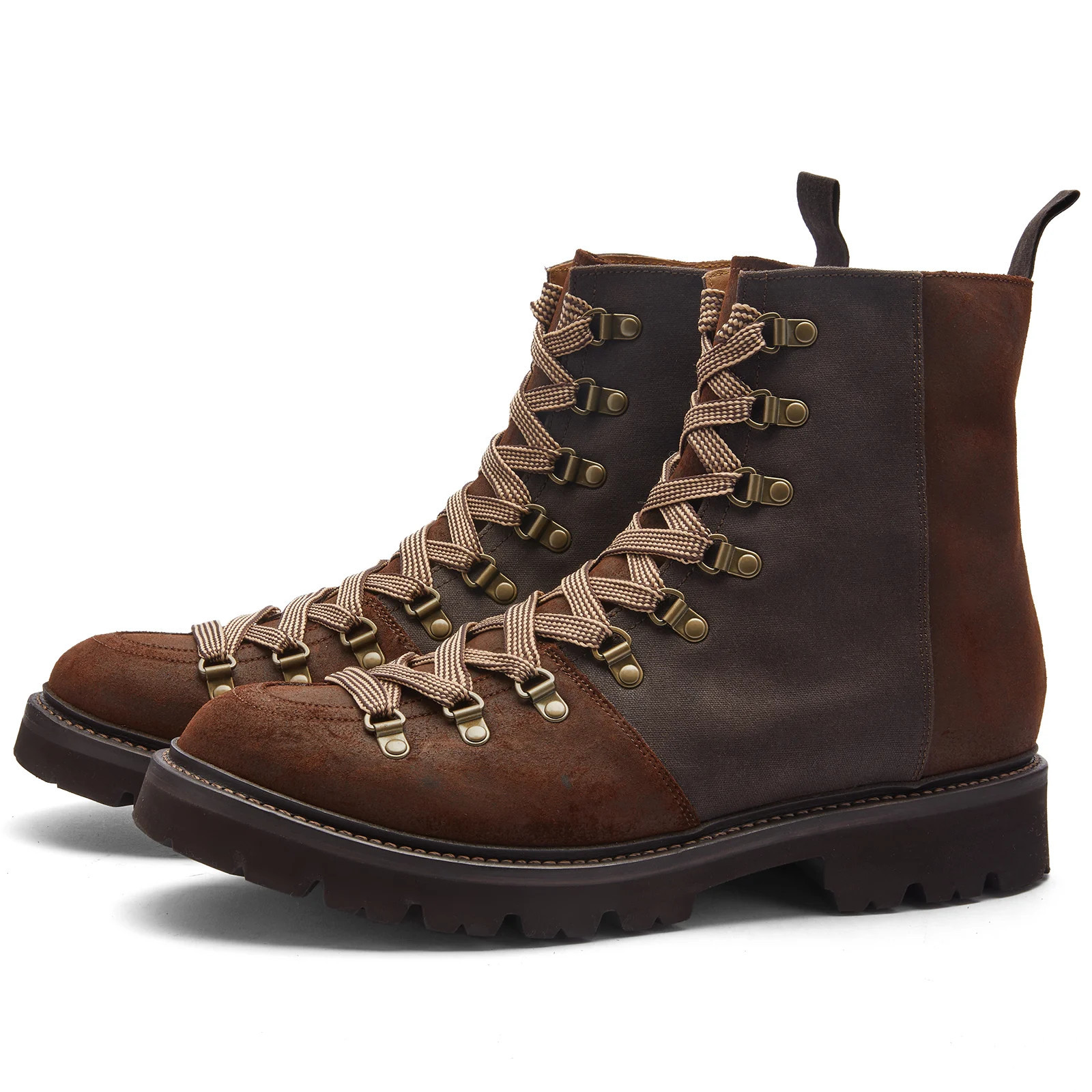 Grenson Men's Brady Boot in Brown Waxy Commander, Size UK 9 | END. Clothing