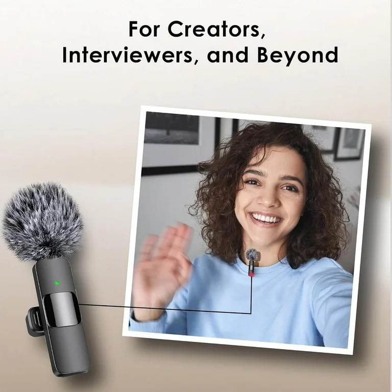 Mini Mic Pro Wireless Lavalier Microphone for iPhone and Android - Walmart.com | Walmart (US)