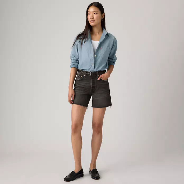 501\u00ae Mid Thigh Women's Shorts | Levi's CA
