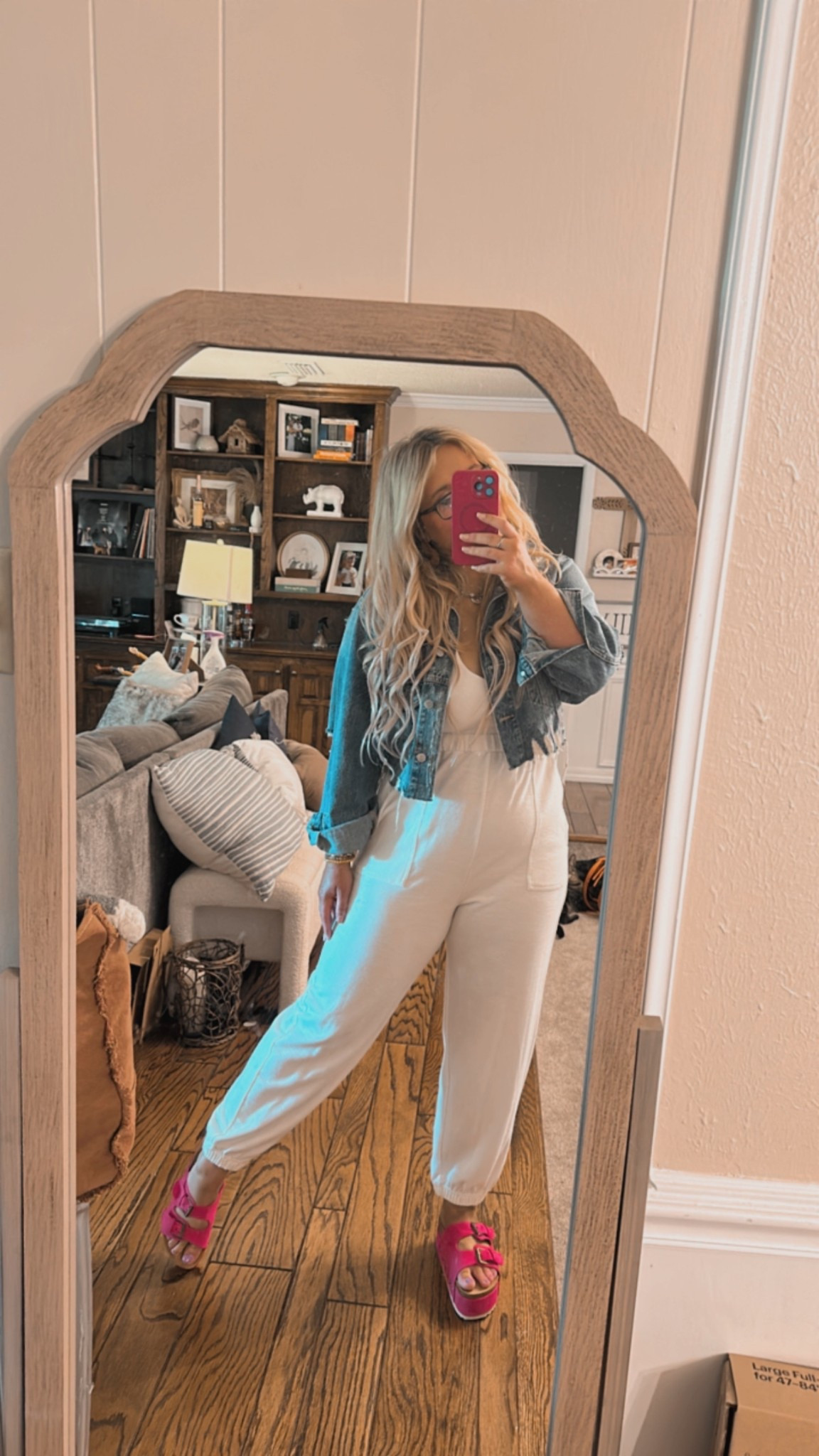 Travel Day Outfit ready!!! These shoes and this jumpsuit! SOO CUTE! 💛🩷 #freepeople #jumpsuit #pinkplatformshoes 

#LTKTravel #LTKSeasonal #LTKShoeCrush