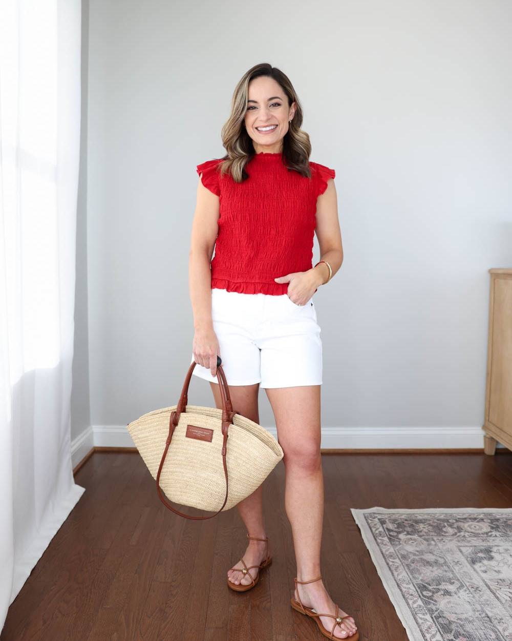 A mix of casual and dressy petite friendly Fourth of July outfit ideas!

Outfit 1:
Red Top (Abercrombie): xs - I sized up so it wouldn’t be tight through the smocking. So soft, great fit at the arm openings 
Bella Stretch Vintage Shorts: 24 in Ghost White
Sandals (Dolce Vita): true to size 

Outfit 2:
100% European Linen Cropped Tank (Quince): XS in Navy
100% European Linen Trouser Shorts (Quince): 0 in Flax
Sandals (Sam Edelman): tts

Outfit 3:
Red dress (LOFT): petite xxs
Heels: tts

My measurements for reference: I’m 4’10” and 105lbs. My bust, waist, and hip measurement is 32”, 24”, and 36”.

#LTKPetite #LTKSaleAlert #LTKSeasonal