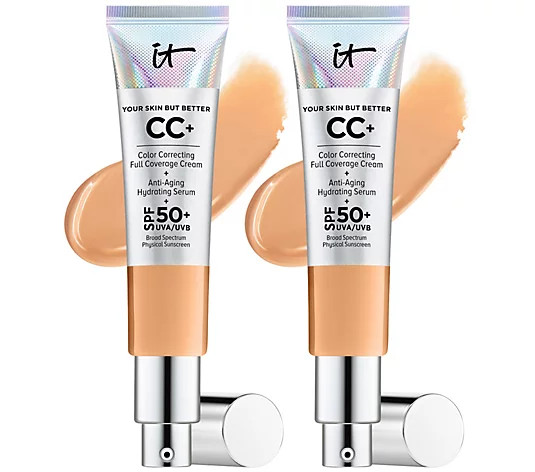 IT Cosmetics Your Skin But Better CC Cream Duo with SPF 50 | QVC