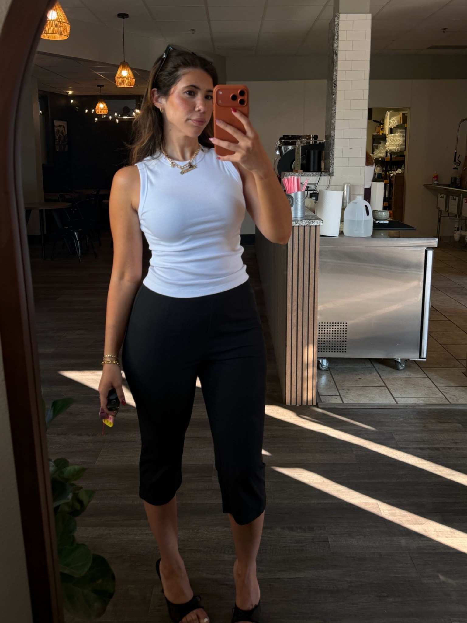 Shirt @Zara M
Capri @shein M
Heels @amazon 8

#LTKdayinmylife #LTKMidsize #LTKootd