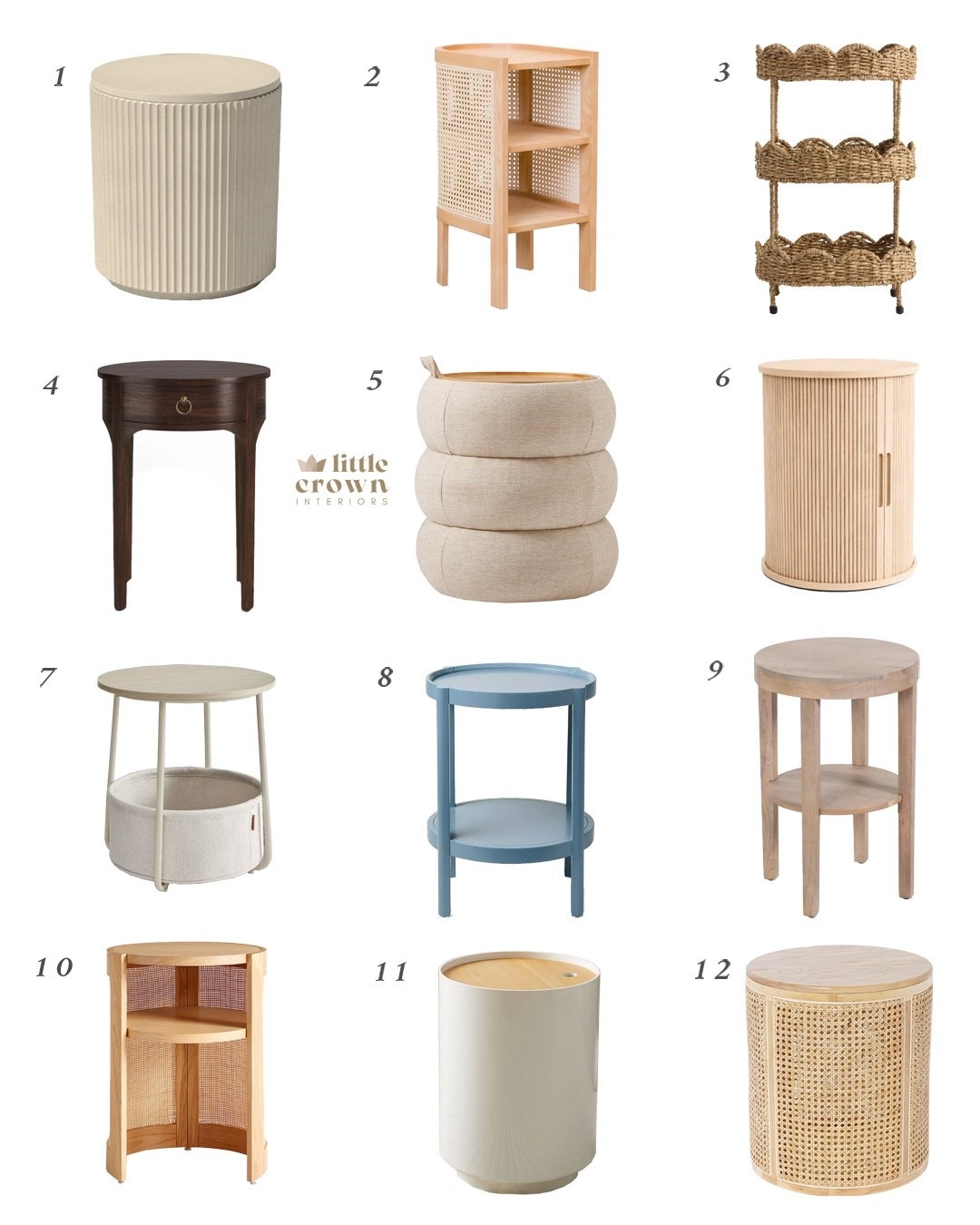 One of our most popular posts of all time is The Best Side Tables With Storage. Side tables for the nursery or kid’s room can be stylish and functional. Having a side table with a little extra storage can make a huge difference. Some of my favorites include a rattan side table, light wood side table, storage ottoman side table, and all with storage!✨🩶 Want a virtual nursery design of your own? Check out www.littlecrowninteriors.com for interior design services. 🩶 ✨

#sidetable #nurserydecor #kidsdecor #nurseryfurniture #accentfurniture #storage #organization #littlecrowninteriors #LTKstyletip #nursery #kidsroom

#LTKBump #LTKBaby #LTKHome #LTKSaleAlert