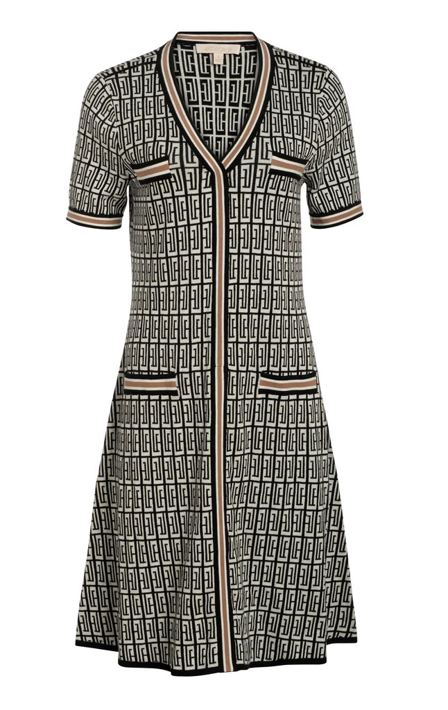 A-Line Meander-Inspired Dress | Etcetera